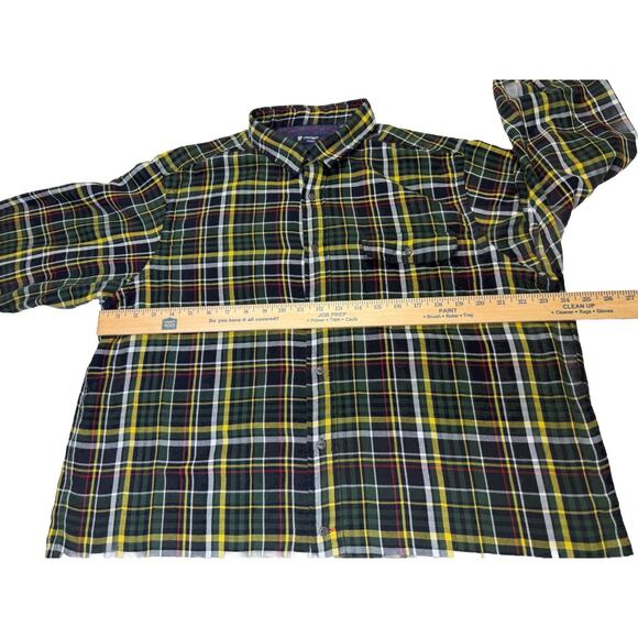 Cremieux Classic Button Down Shirt Men’s Sz XL Double Faced Plaid Cotton - Picture 9 of 11